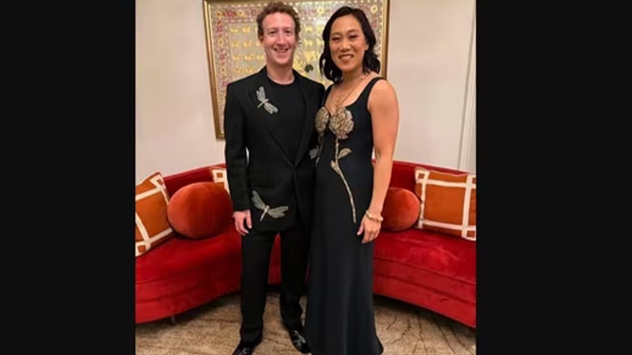 Mark Zuckerberg and Priscilla's attire at Anant Ambani's event.