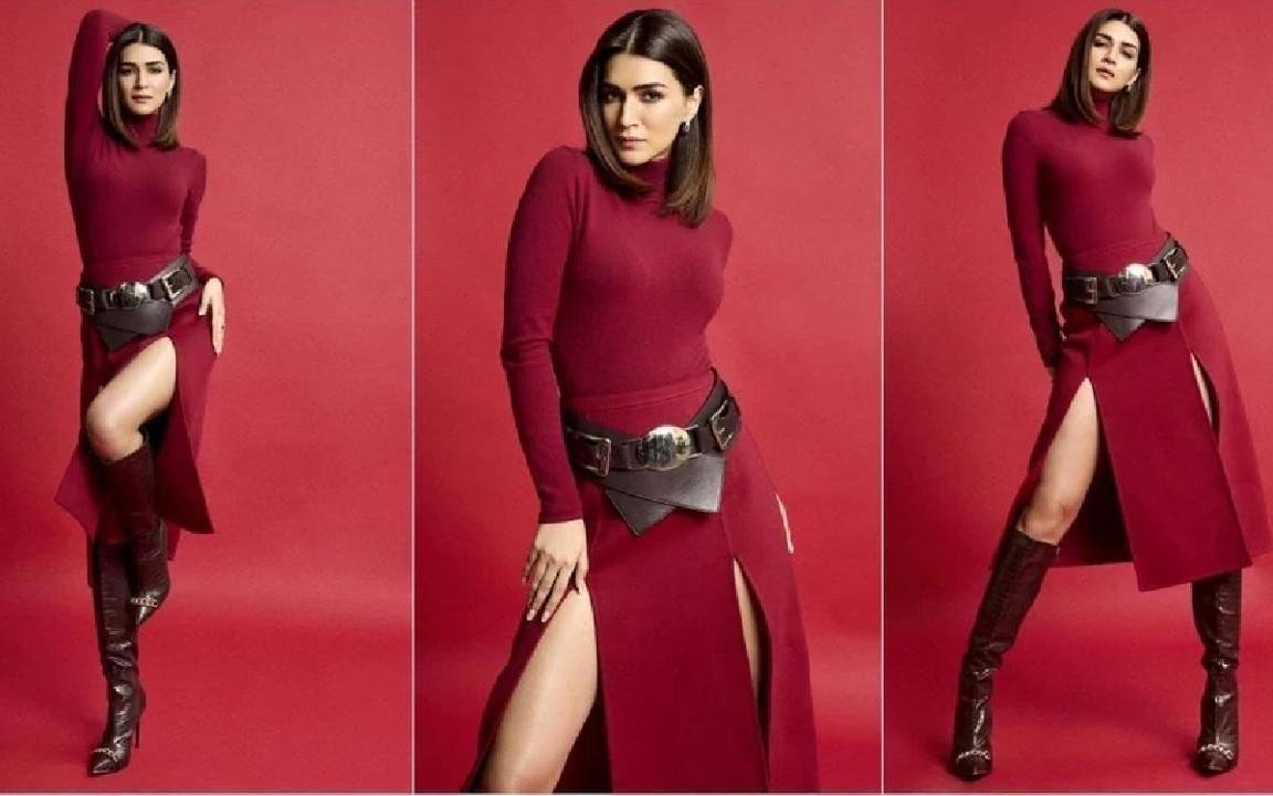 Kriti Sanon Stuns in Monochromatic Red, Redefines Glamour!