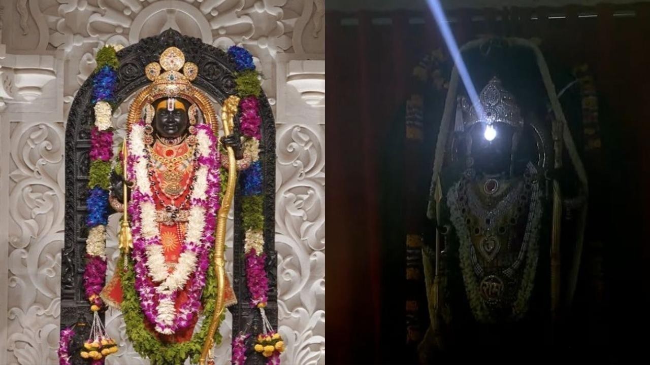 'Surya Tilak' adorns Ram Lalla's forehead at Ayodhya Temple on Ram Navami, radiating divine significance