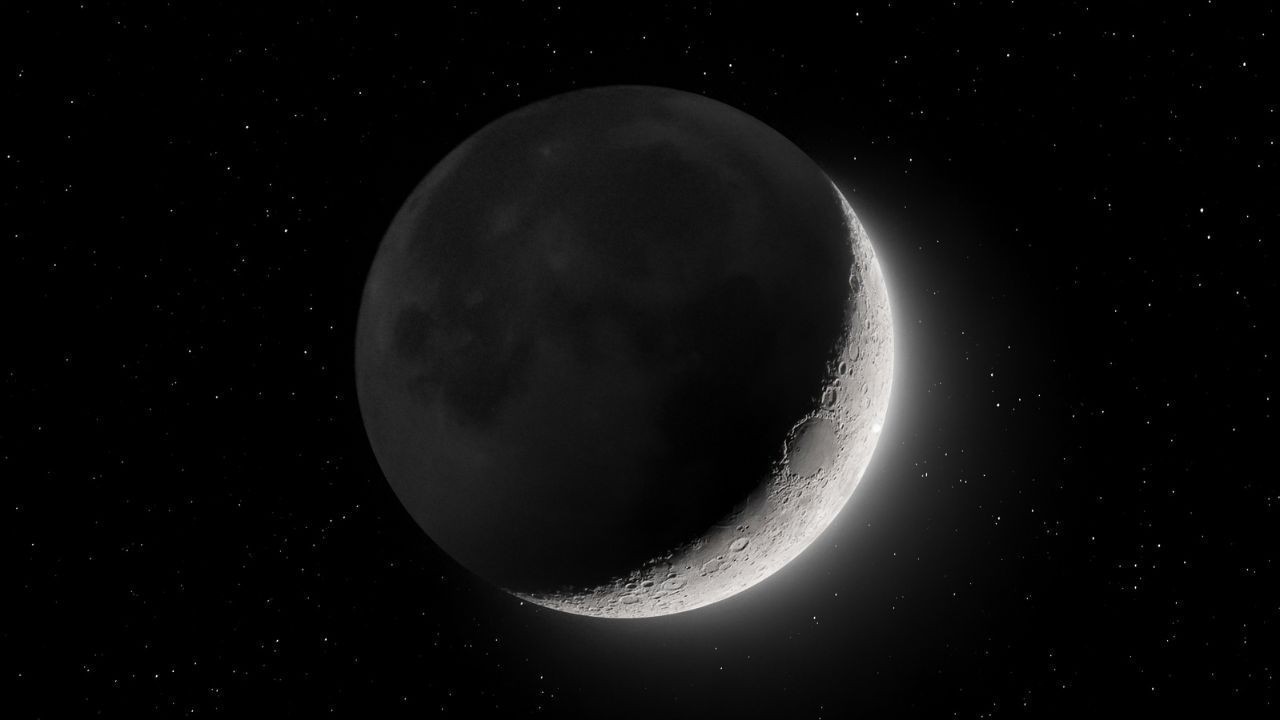 Rare Crescent Moon, Venus & Star Show Before Sunrise