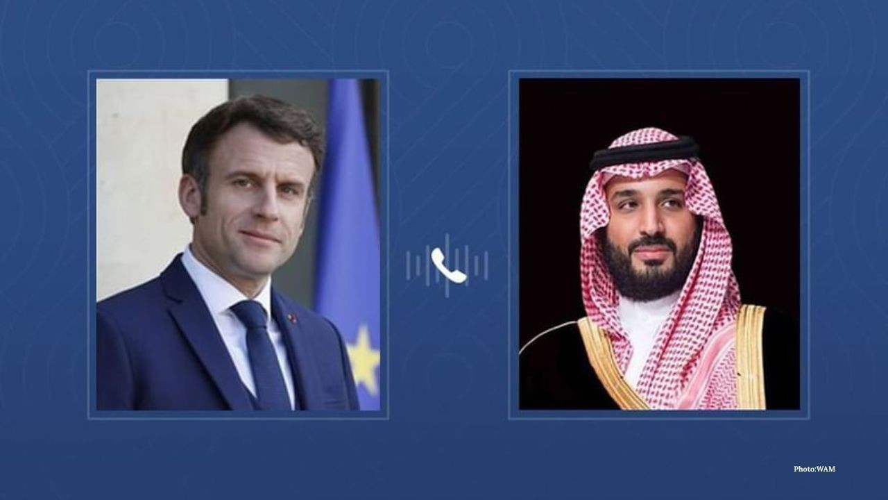 Saudi Crown Prince Macron discuss Gaza peace conference