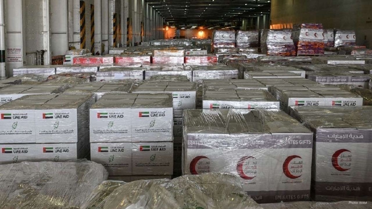UAE Humanitarian Ship Delivers 7,200 Tonnes Aid to Gaza