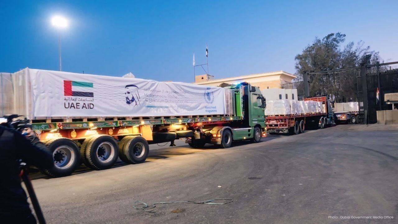 UAE Resumes AED 43 Million Food Aid Convoys to Gaza