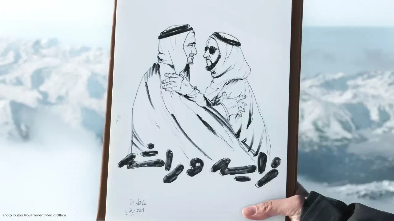 UAE Flag Raised on French Alps to Mark Eid Al Etihad