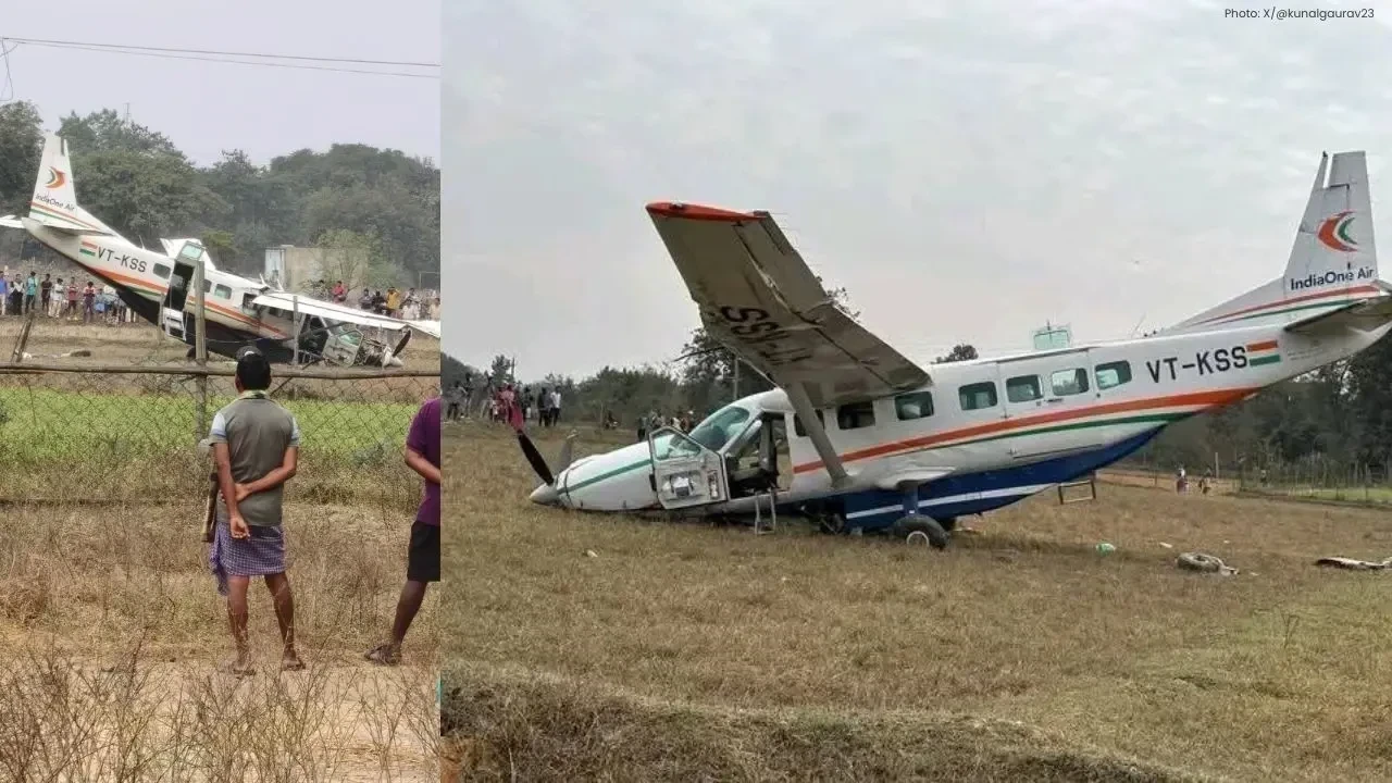 6 injured as IndiaOne Aircraft Crash-Lands Near Rourkela, Odisha